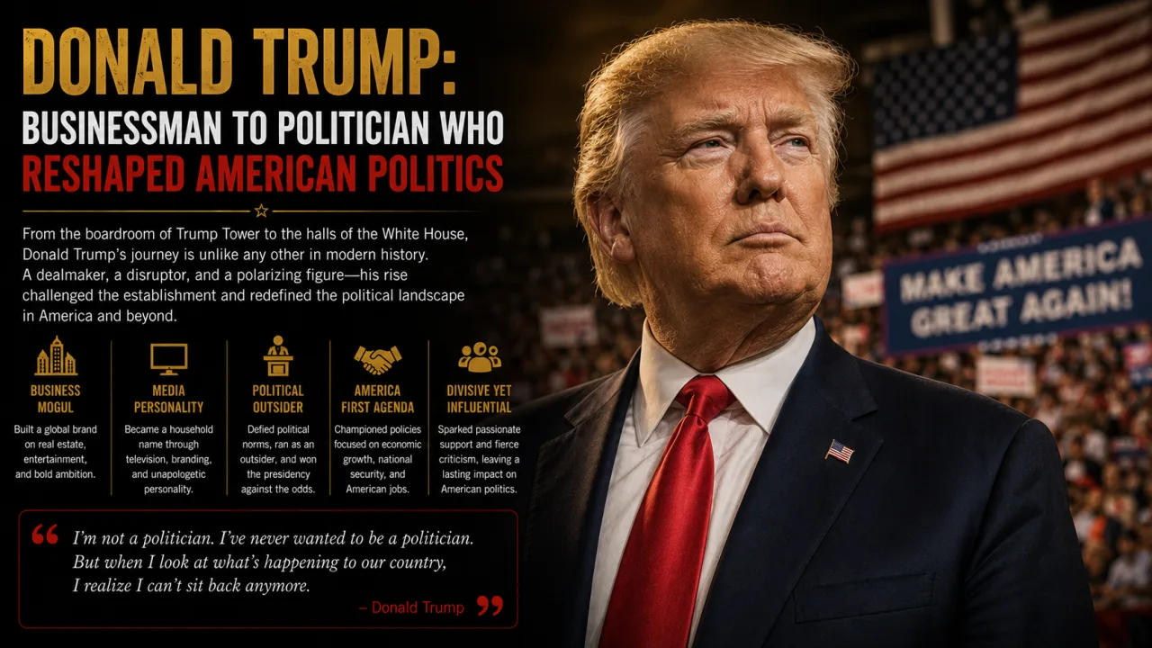 Donald Trump: Businessman to Politician who Reshaped American Politics