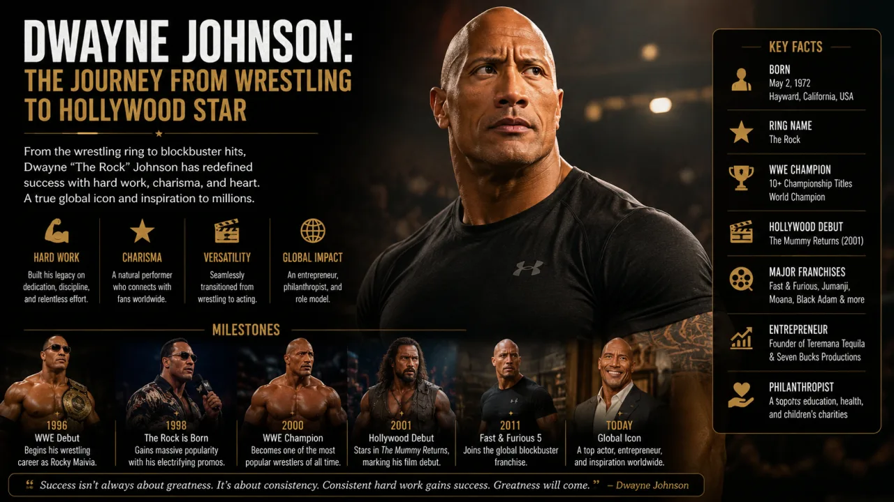 Dwayne Johnson: The Journey from Wrestling to Hollywood Star