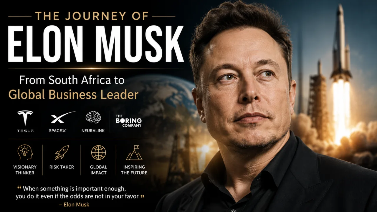 The Journey of Elon Musk: From South Africa to Global Business Leader