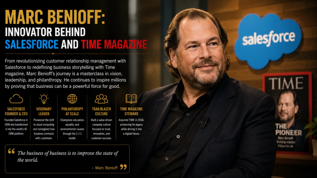 Marc Benioff: Innovator Behind Salesforce and Time Magazine