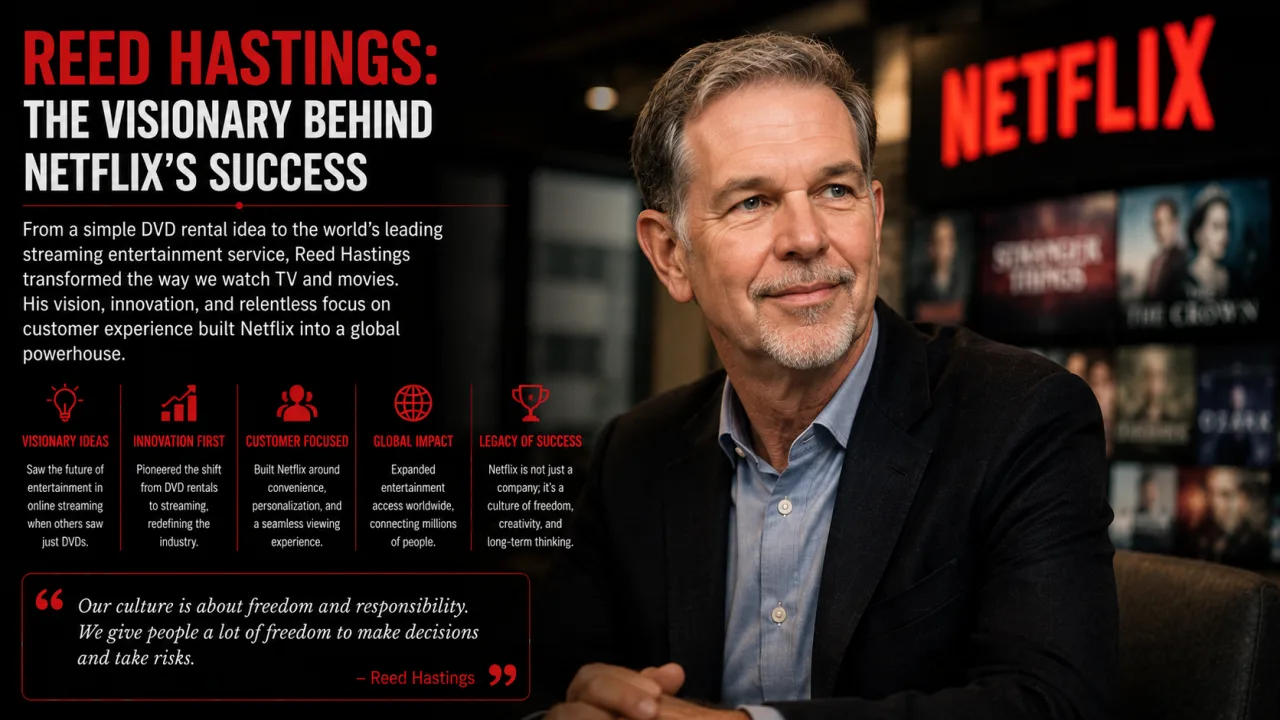 Reed Hastings: The Visionary Behind Netflix's Success