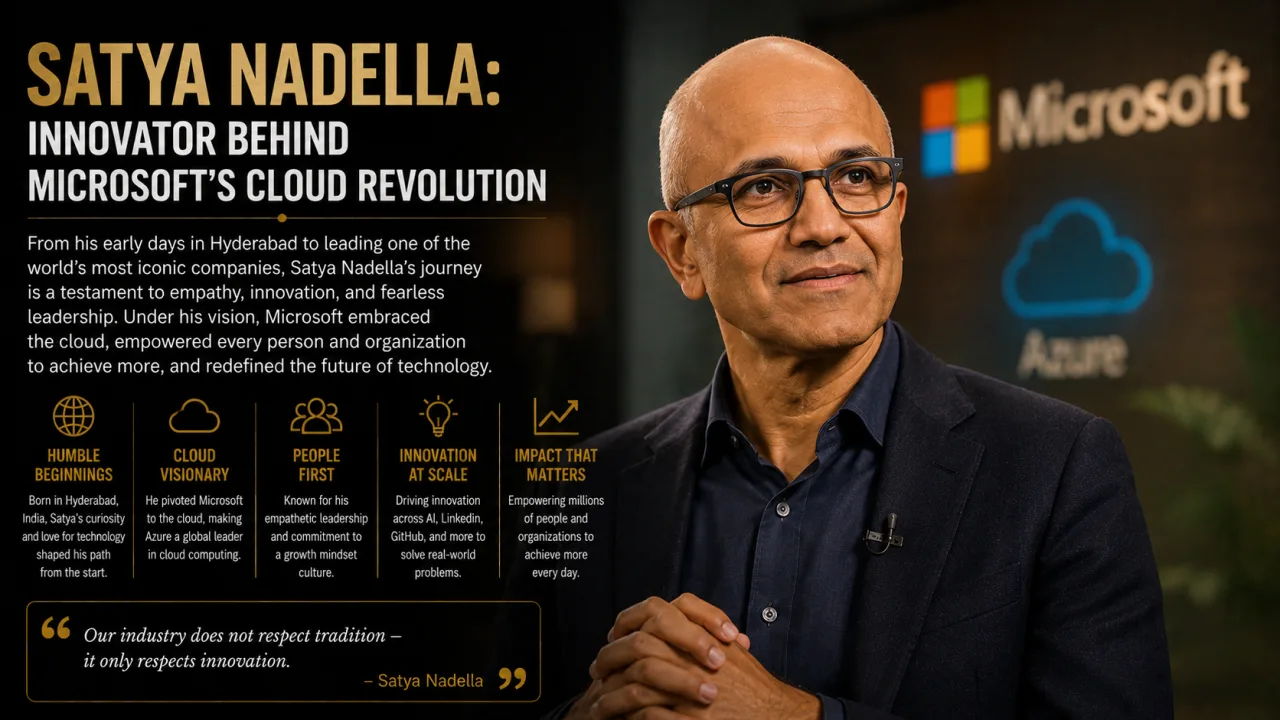 Satya Nadella: Innovator Behind Microsoft's Cloud Revolution